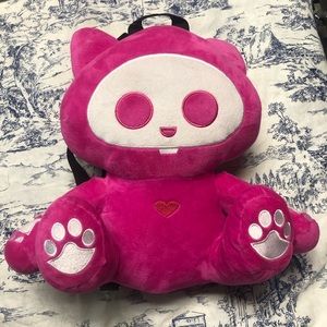 New w/o Tags!  - Skelanimals Jack Pink Cat Plush Backpack Official